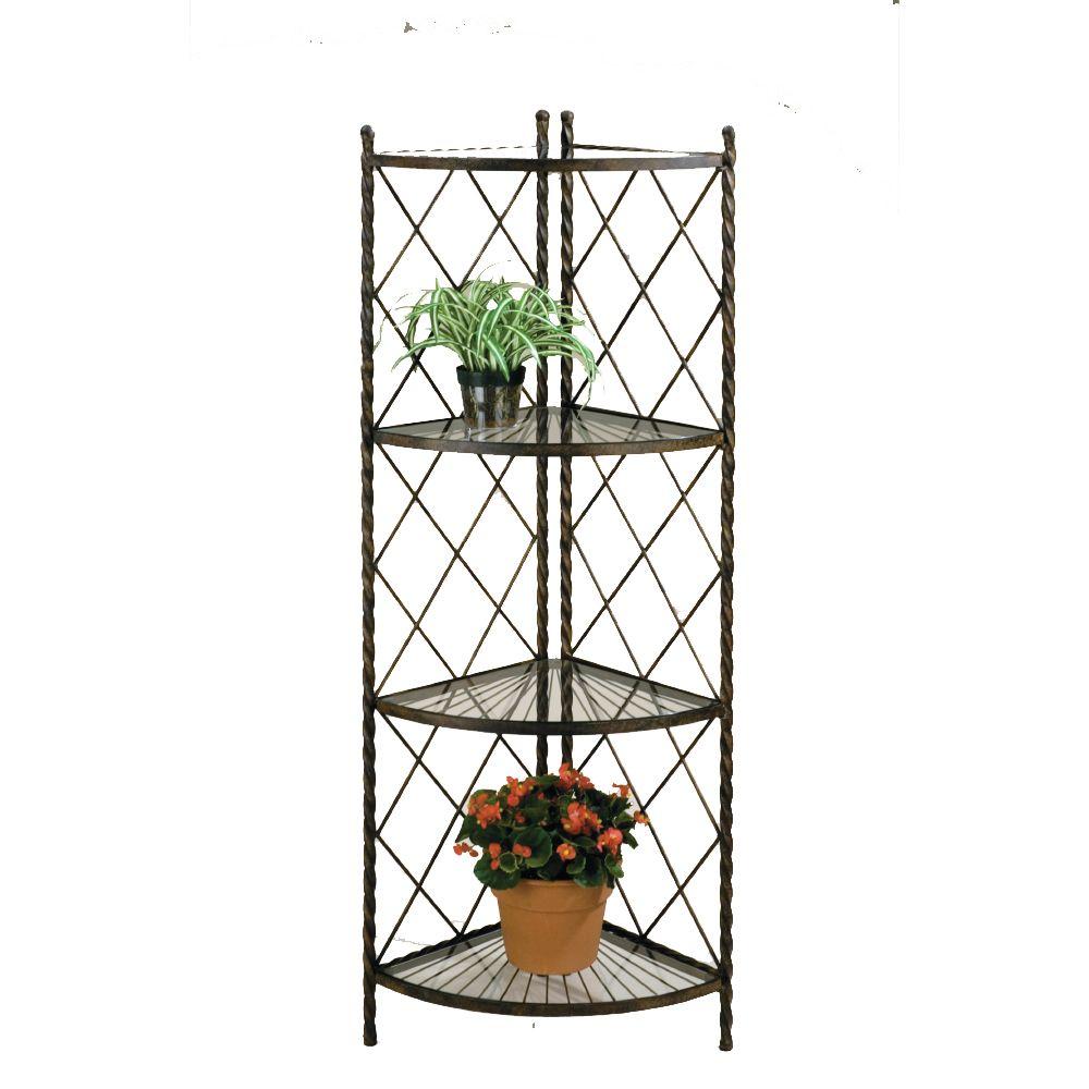 Deer Park 64 in. H x 23 in. W x 16 in. D Bakers Corner RackCR109 The