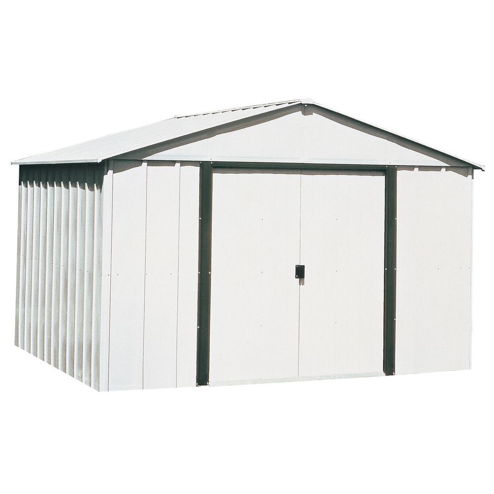 arrow newport 10 ft. x 12 ft. metal shed-np101267 - the