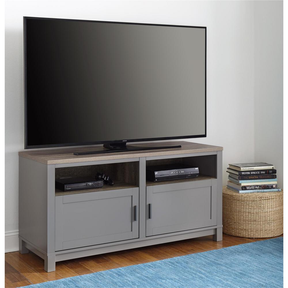 Ameriwood 60 In Viola Gray Sonoma Oak Tv Stand Hd28434