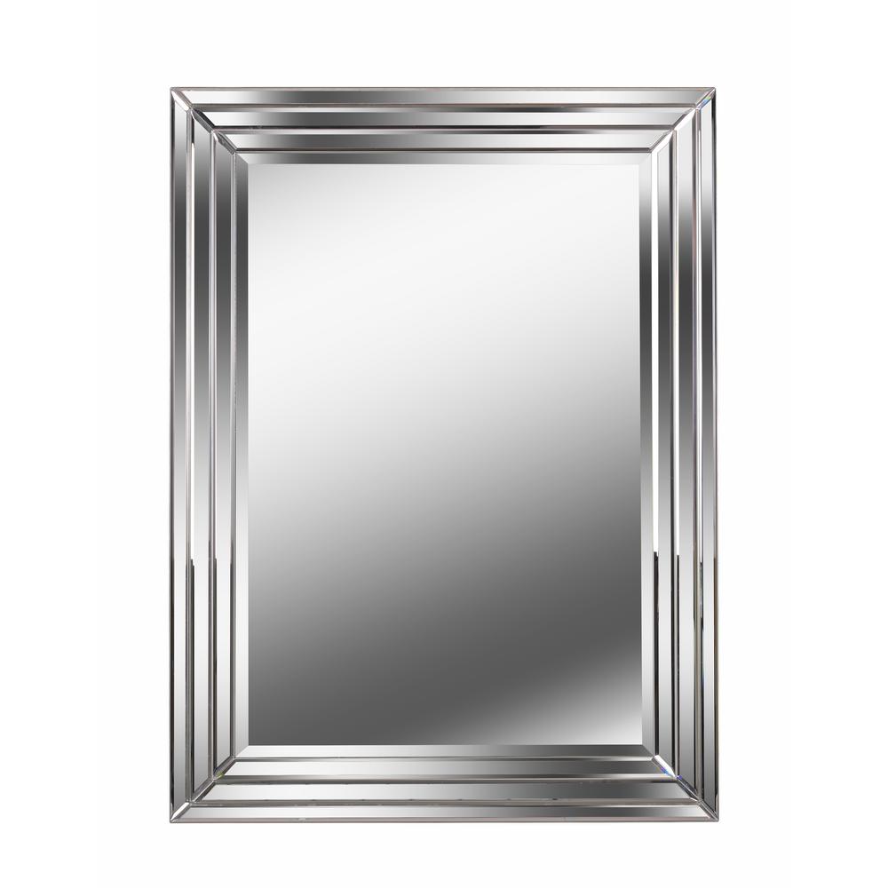Kenroy Home Exeter Mirror Rectangular Silver Wall 60427 The Kenroy Home Exeter Mirror Rectangular Silver Wall 60427 The Depot