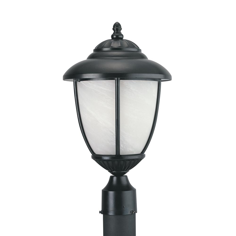 Sea Gull Lighting Yorktown 1 Light Outdoor Black Post With Led Sea Gull Lighting Yorktown 1 Light Outdoor Black Post With Led Bulb
