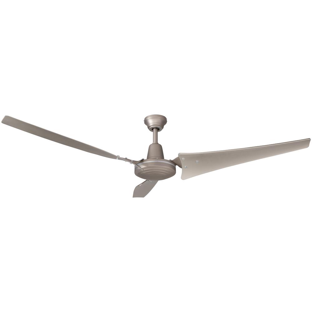 Hampton Bay Industrial 60 In Indoor Brushed Steel Ceiling Fan With