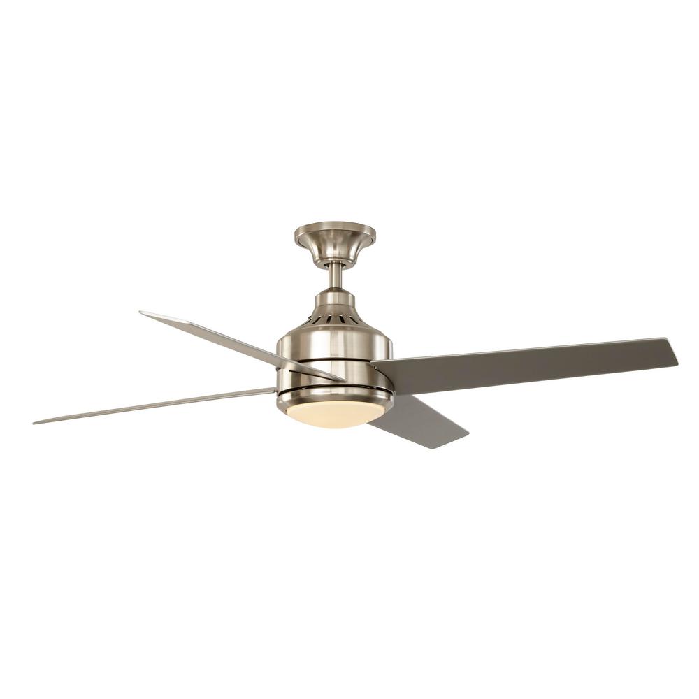Hampton Bay Southwind 52 In Led Indoor Venetian Bronze Ceiling Fan With Light Kit And Remote Control 52371 The Home Depot
