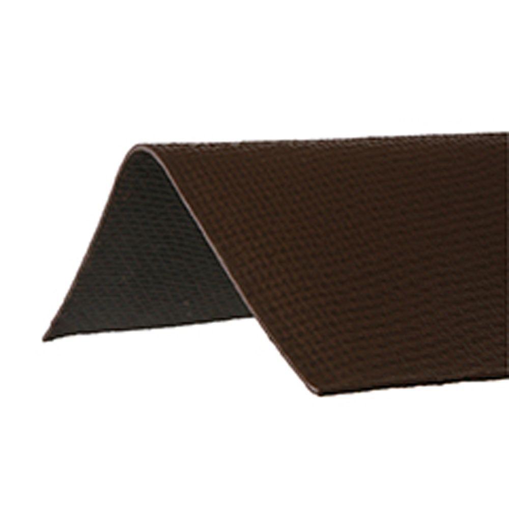 Ondura 6.5 ft. x 12.5 in. Brown Asphalt Roof Panel Ridge Cap558 The Home Depot