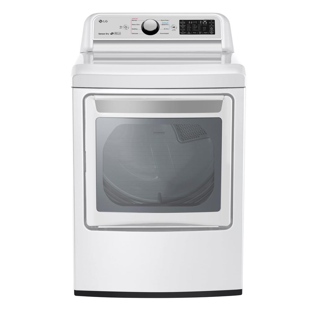 LG Electronics 7.3 cu. ft. Ultra Large Smart Front Load Electric Vented Dryer with EasyLoad Door