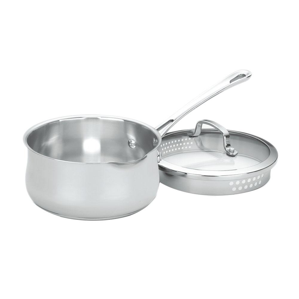 Cuisinart Contour Stainless Steel 2 Qt. Saucepan with Lid41918P The