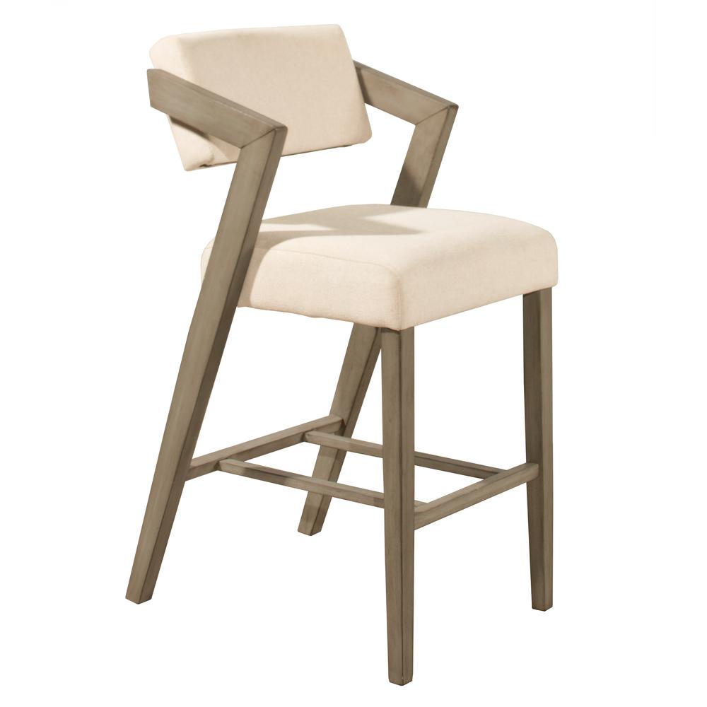 Hilale Furniture Snyder 30 In Aged Gray Non Swivel Bar Stool Aged Gray Non Swivel Bar Stool