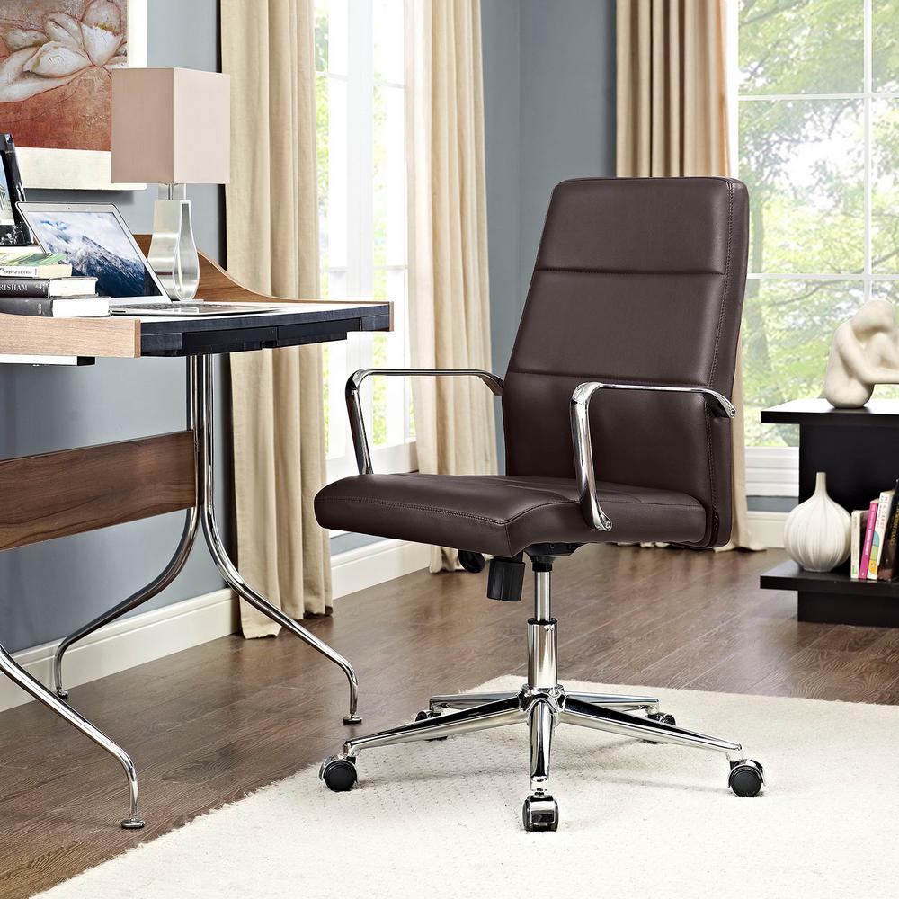 Brown Modway Office Chairs Eei 2121 Brn 64 1000 