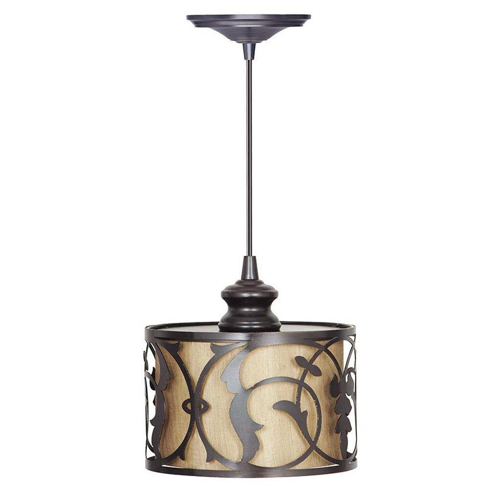Home Decorators Collection Haven 1Light Brushed Bronze Hardwire