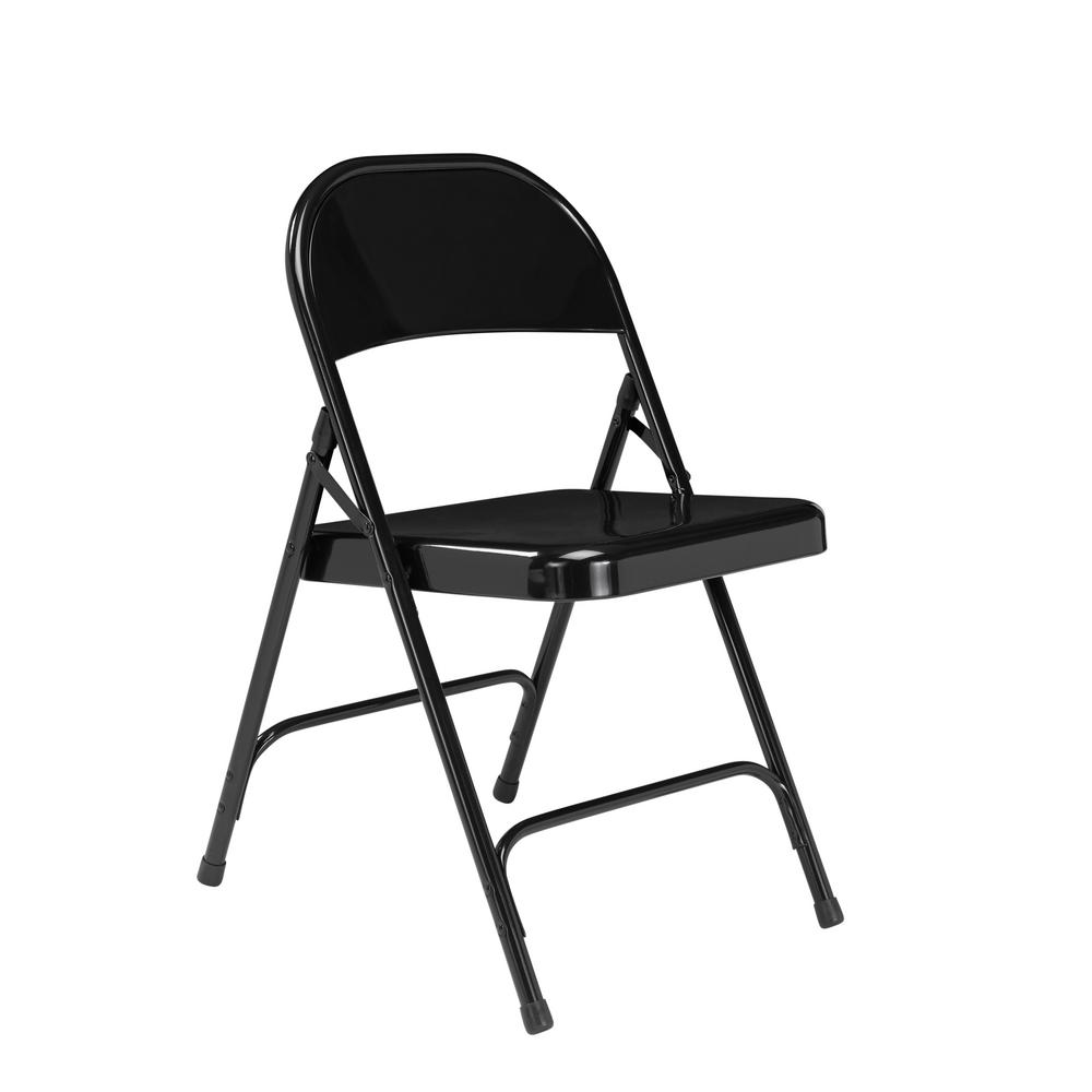 black steel folding chairs