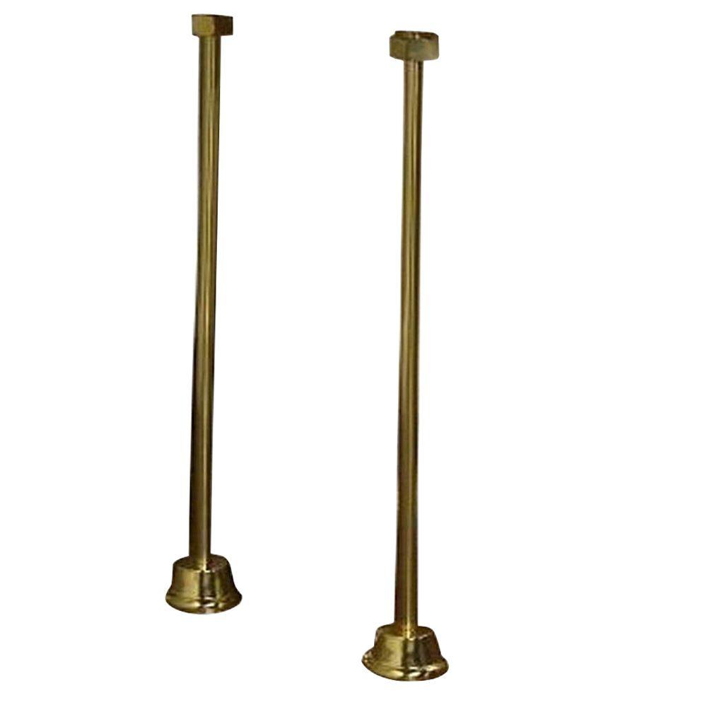 polished brass flexible supply line
