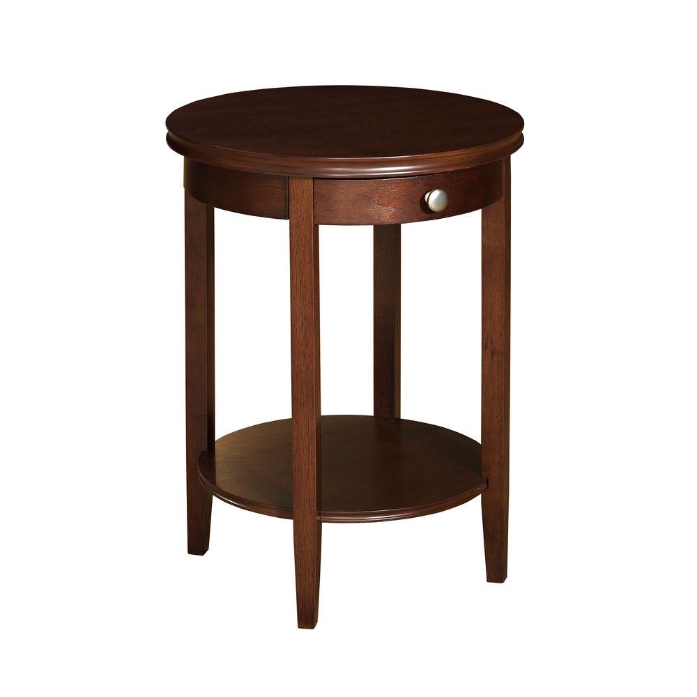 Powell Shelburne Cherry End Table 998 506 The Home Depot Powell Shelburne Cherry End Table