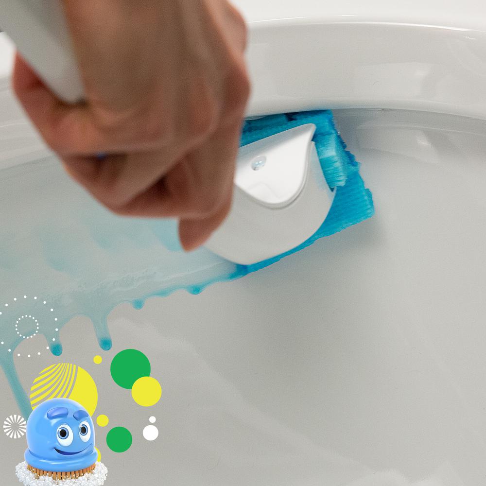 Scrubbing Bubbles Citrus Flushable Refill Fresh Brush Toilet Cleaning System 10 Pack 302124 The Home Depot