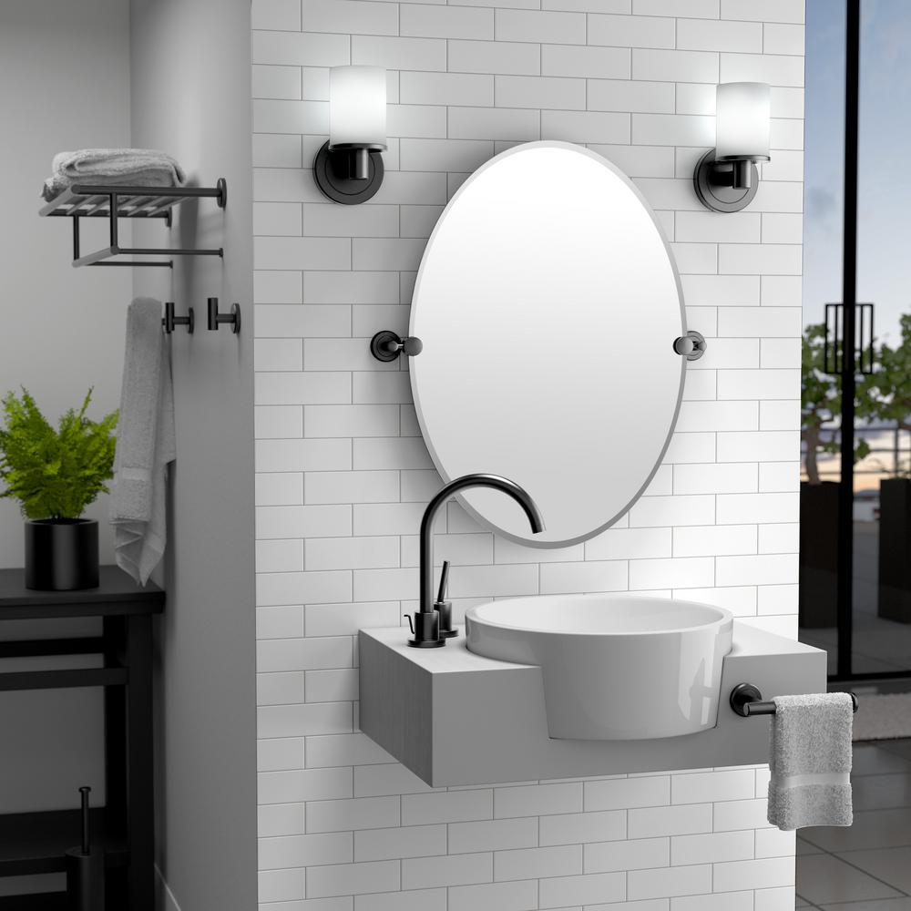 oval bathroom mirrors with lights above