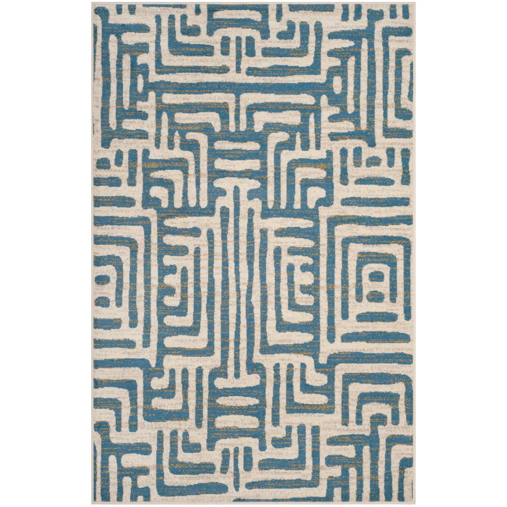 4 X 6 Special Values Area Rugs The Home Depot Amsterdam Ivory Light Blue 4 Ft X 6 Area Rug