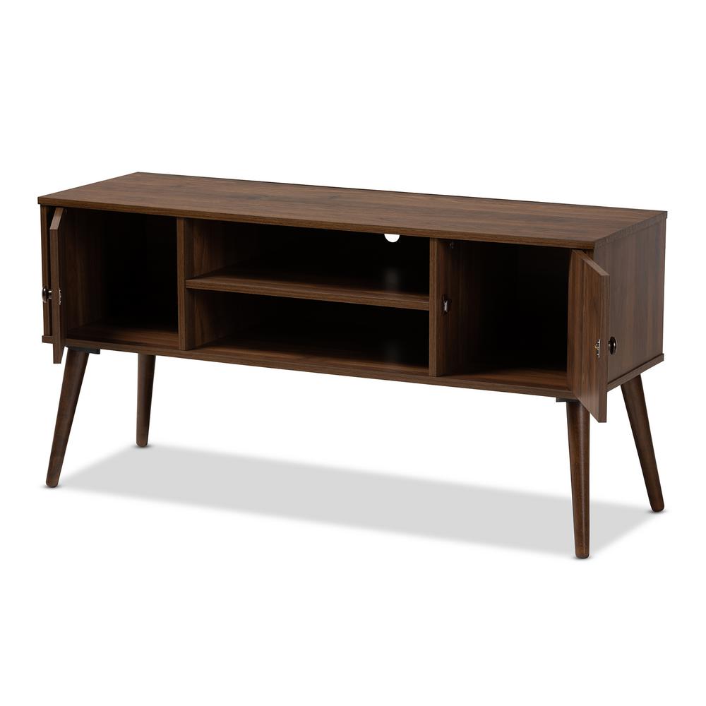 Baxton Studio Alard Walnut Modern Tv Stand 159 9850 Hd The Home