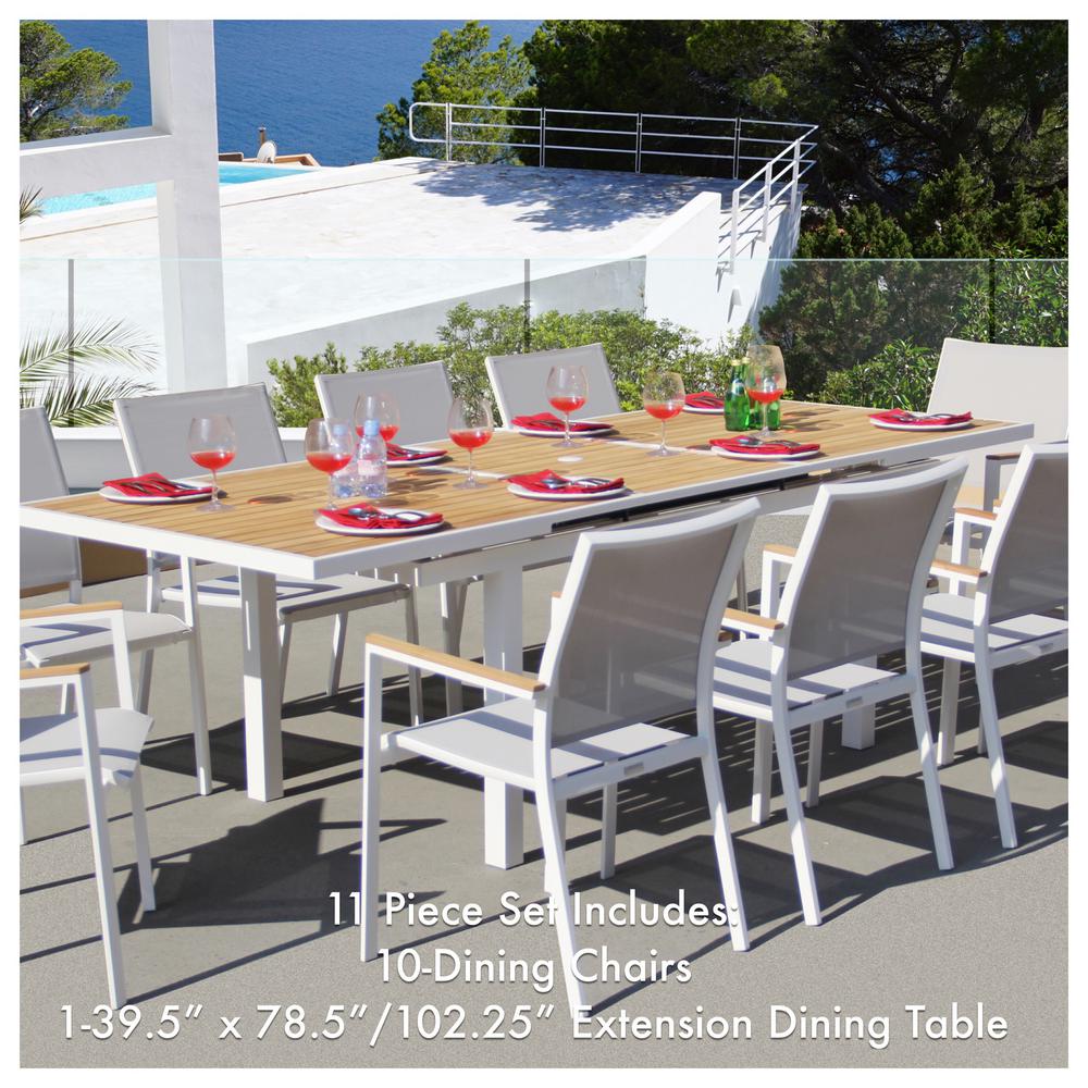 Unbranded Essence White 11 Piece Aluminum Outdoor Dining Set With Sling In Mouse Grey Gr01411wtb2039t The Home Depot - Aluminum Outdoor Patio Dining Set Unbranded Essence White 11 Piece Aluminum Outdoor Dining Set With Sling In Mouse Grey Gr01411wtb2039t The Home Depot - Aluminum Outdoor Patio Dining Set