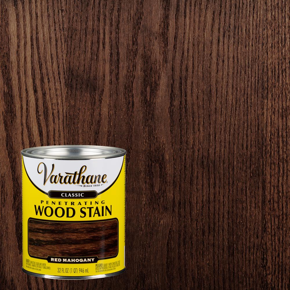 Varathane 1-qt. Red Mahogany Classic Wood Interior Stain ...
