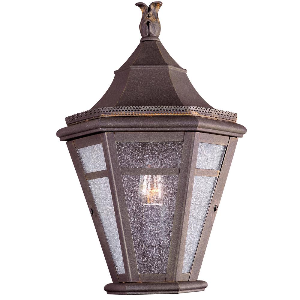 Troy Lighting Morgan Hill Natural Rust Outdoor Wall Lantern Sconce Troy Lighting Morgan Hill Natural Rust