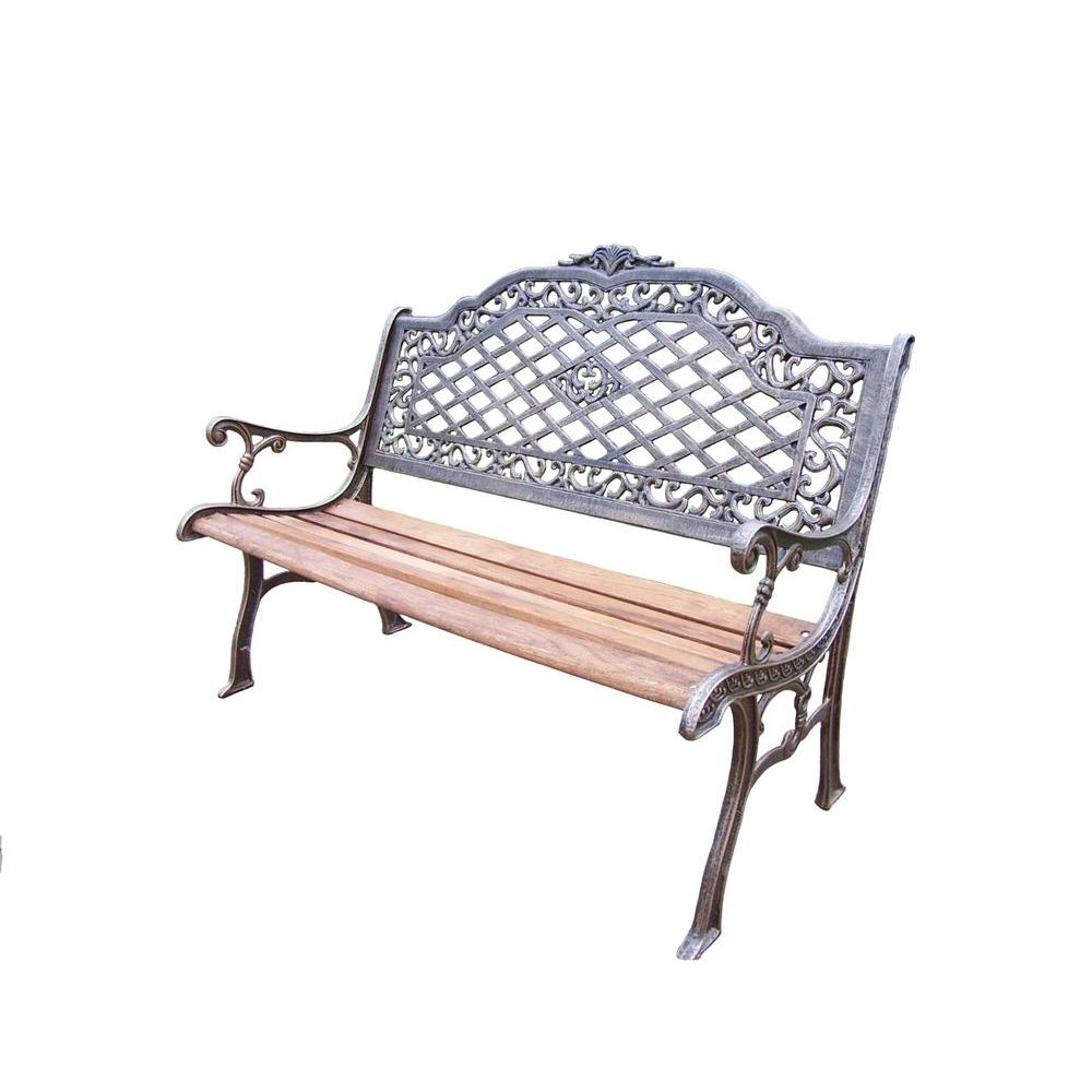 Oakland Living Mississippi High Back Patio Bench 6014 AB