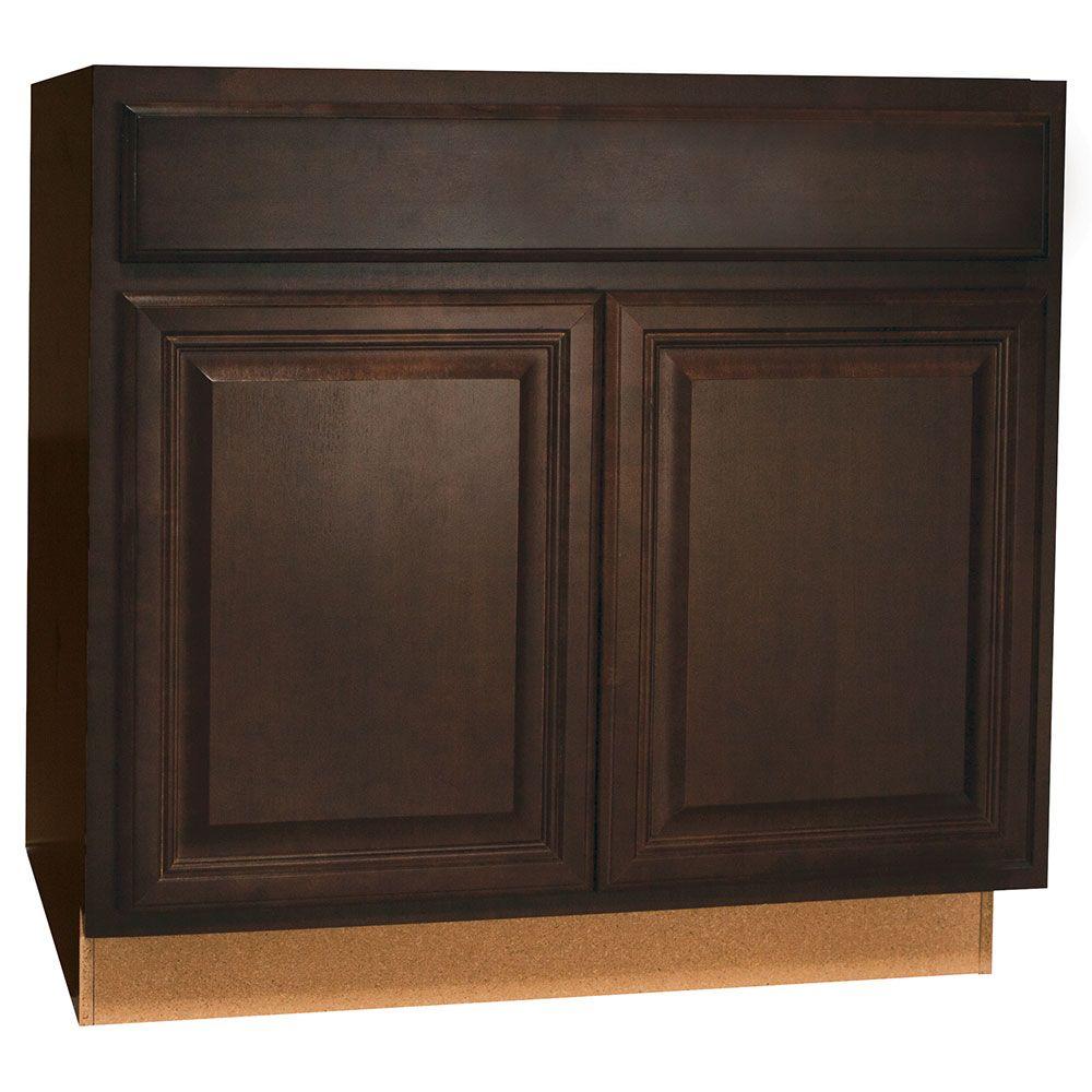 Hampton Bay Cambria Assembled 36x34.5x24 in. Base Kitchen with