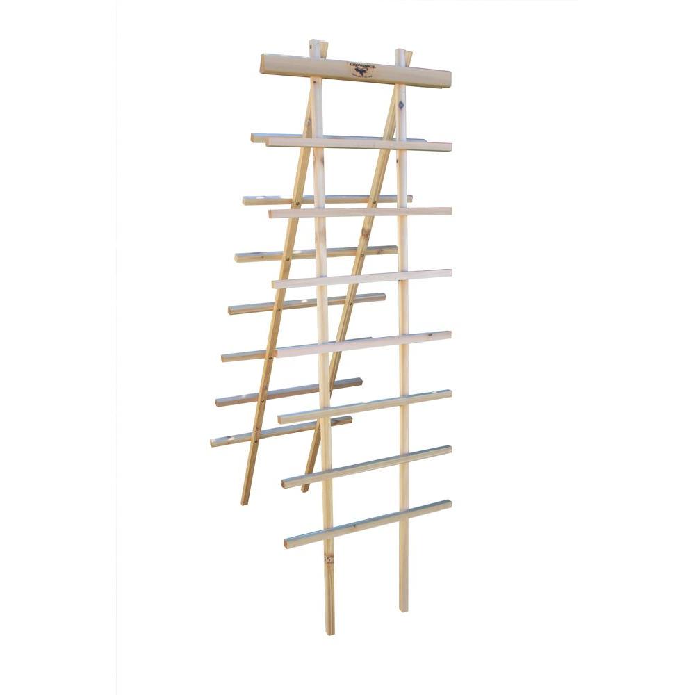 Gronomics 24 in. W x 72 in. H Wood Ladder Trellis KitLT 2472 The Home Depot