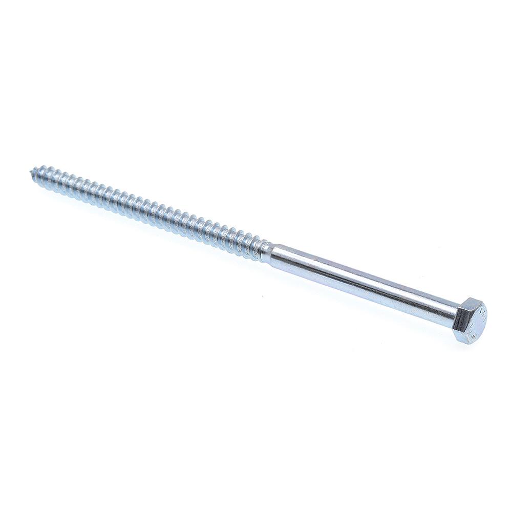 3//8 in 50-Pack Prime-Line 9056163 Hex Lag Screws A307 Grade A Zinc Plated Steel X 2 in.