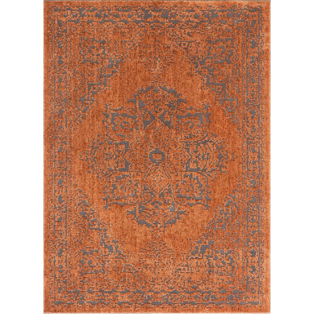 Well Woven Delilah Asgar Modern Vintage Medallion Distressed Rust 7 Delilah Asgar Modern Vintage Medallion Distressed Rust 7 Ft 10 In X 9 Area Rug
