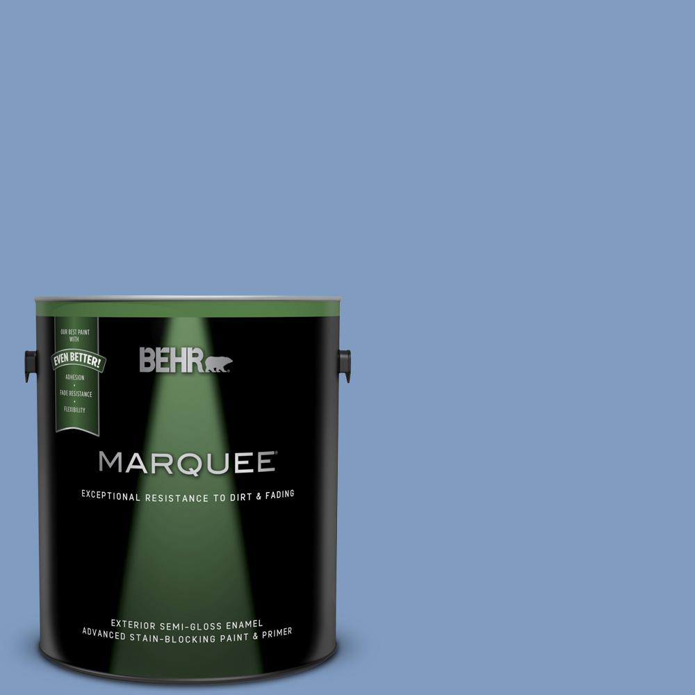 BEHR MARQUEE 1 gal. M5304 Washed Denim SemiGloss Enamel Exterior