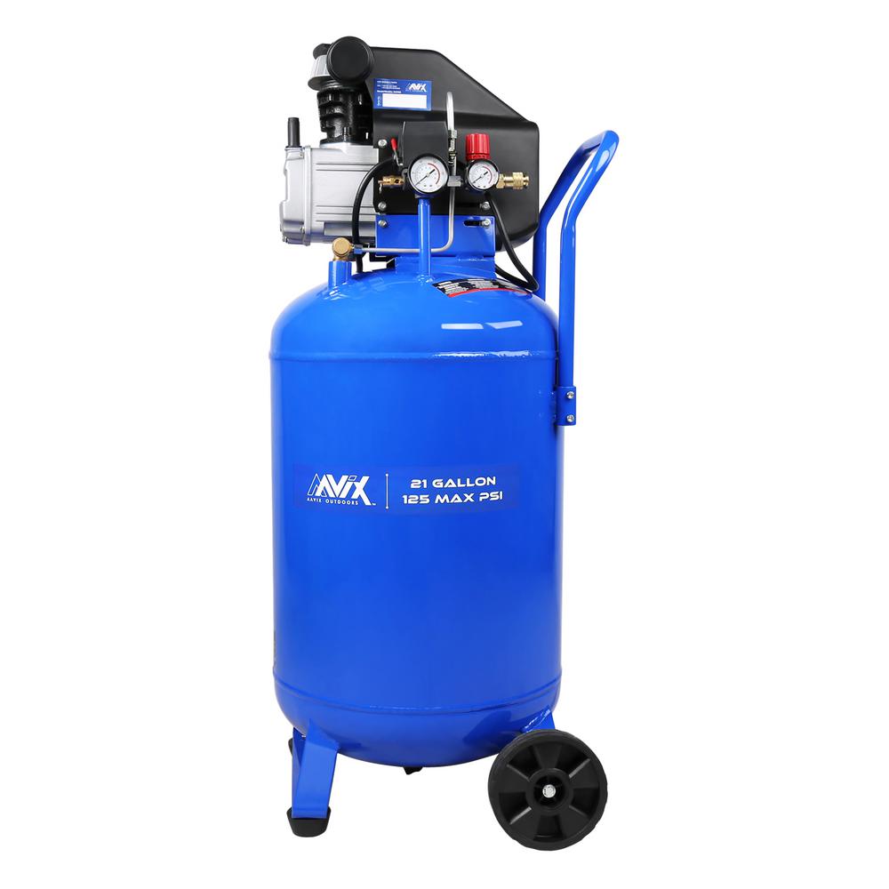 Aavix 21 Gal Portable Electric 125 Psi Vertical Air Compressor A12103 The Home Depot