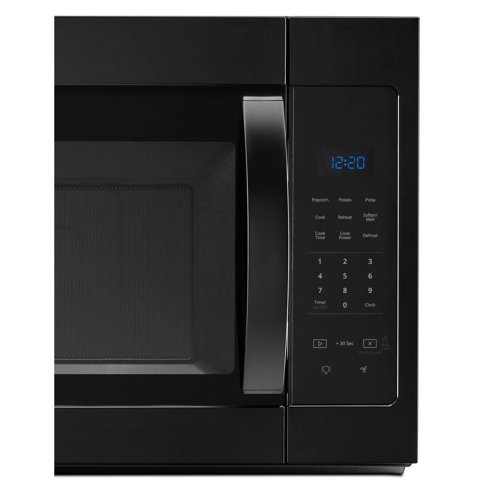 Whirlpool 1 7 Cu Ft Over The Range Microwave In Black Wmh31017hb 4