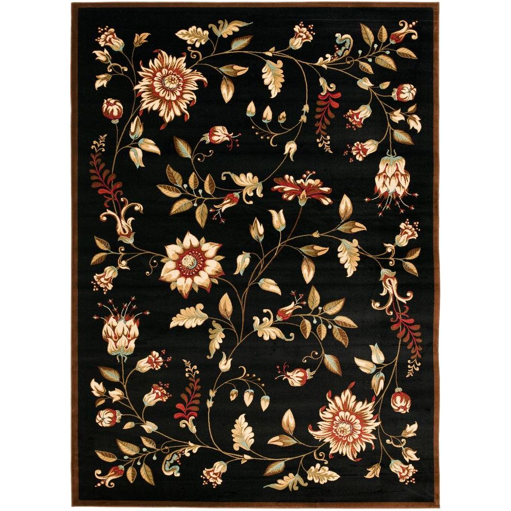 Safavieh Lyndhurst Black/Multi 8 ft. 9 in. x 12 ft. Area RugLNH552
