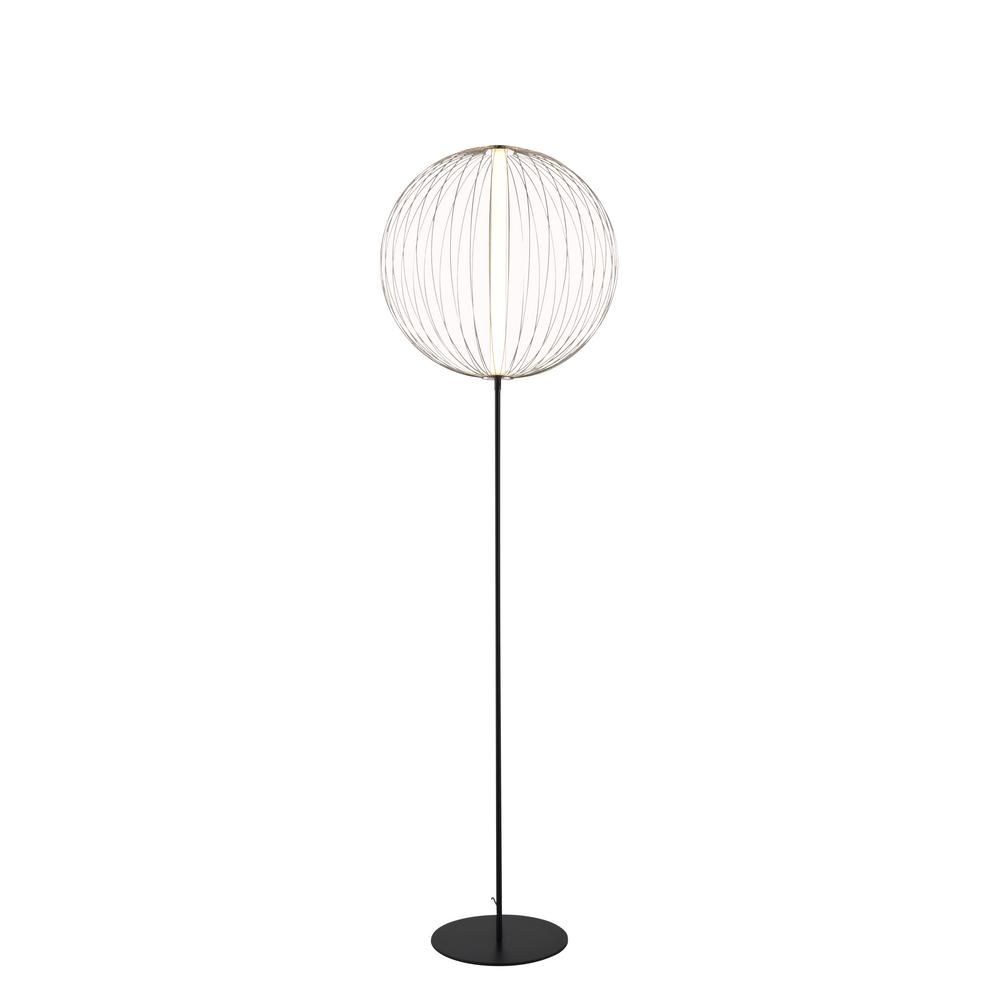 UPC 666198000101 product image for NOVA of California Spokes 72 in. Satin Nickel Round Small Floor Lamp | upcitemdb.com
