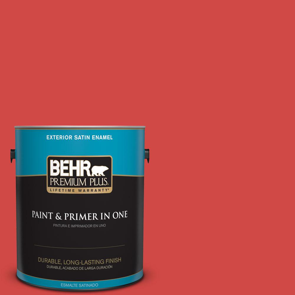 BEHR Premium Plus 1gal. P1706 Race Car Stripe Satin Enamel Exterior