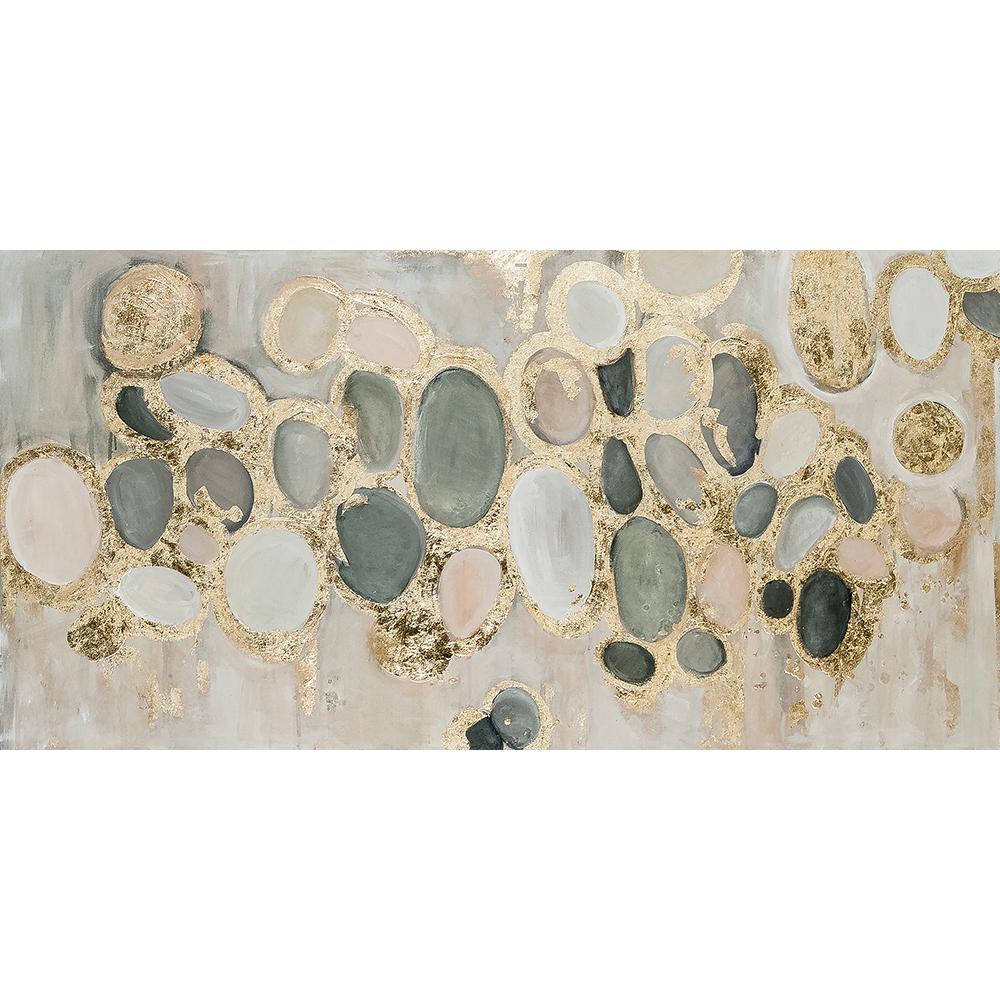 Canvas Art Wall The Home Depot 30 In X 60 Stepping Stones By Jade Printed And Painted