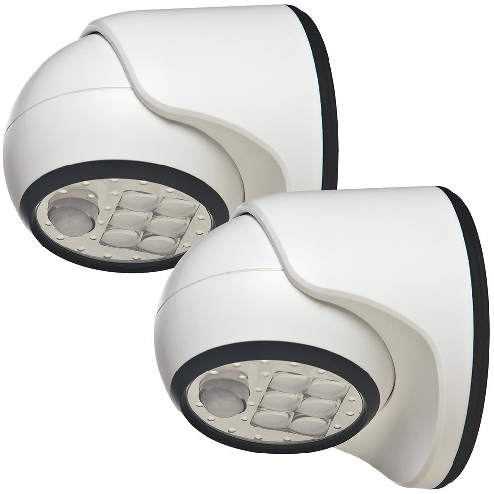 Light It Motion Sensing Outdoor Security Lighting 6 Light White Motion Activated Outdoor Integrated Led Wireless Area 2 Pack