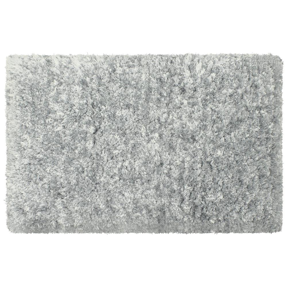 Sophia Plush 2 Ft X 4 Area Rug In Grey Yma007561 The Home Depot