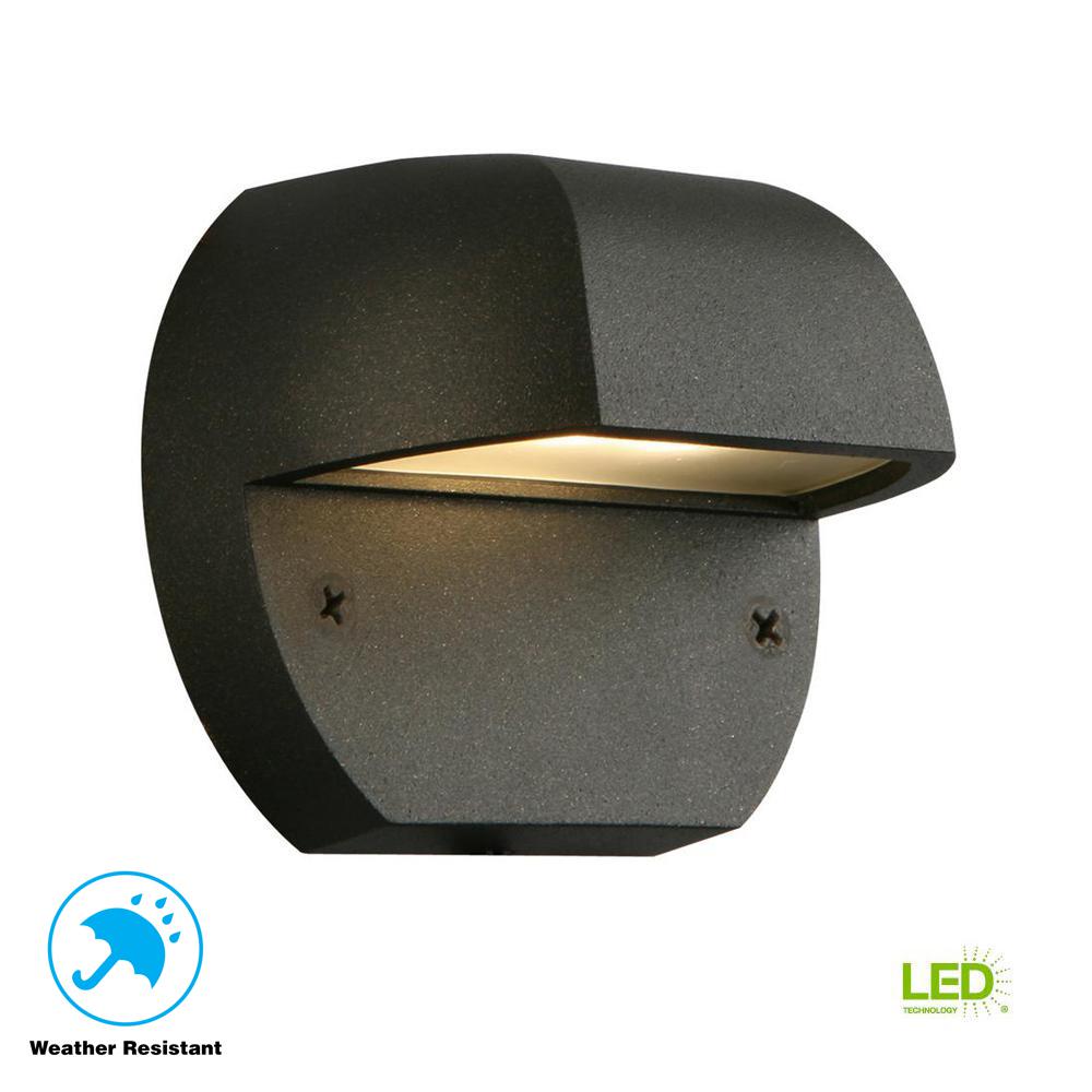 Hampton Bay Low Voltage Black Outdoor Integrated Led Surface Mount Light Hampton Bay Low Voltage Black Outdoor Integrated Led Surface Mount Light