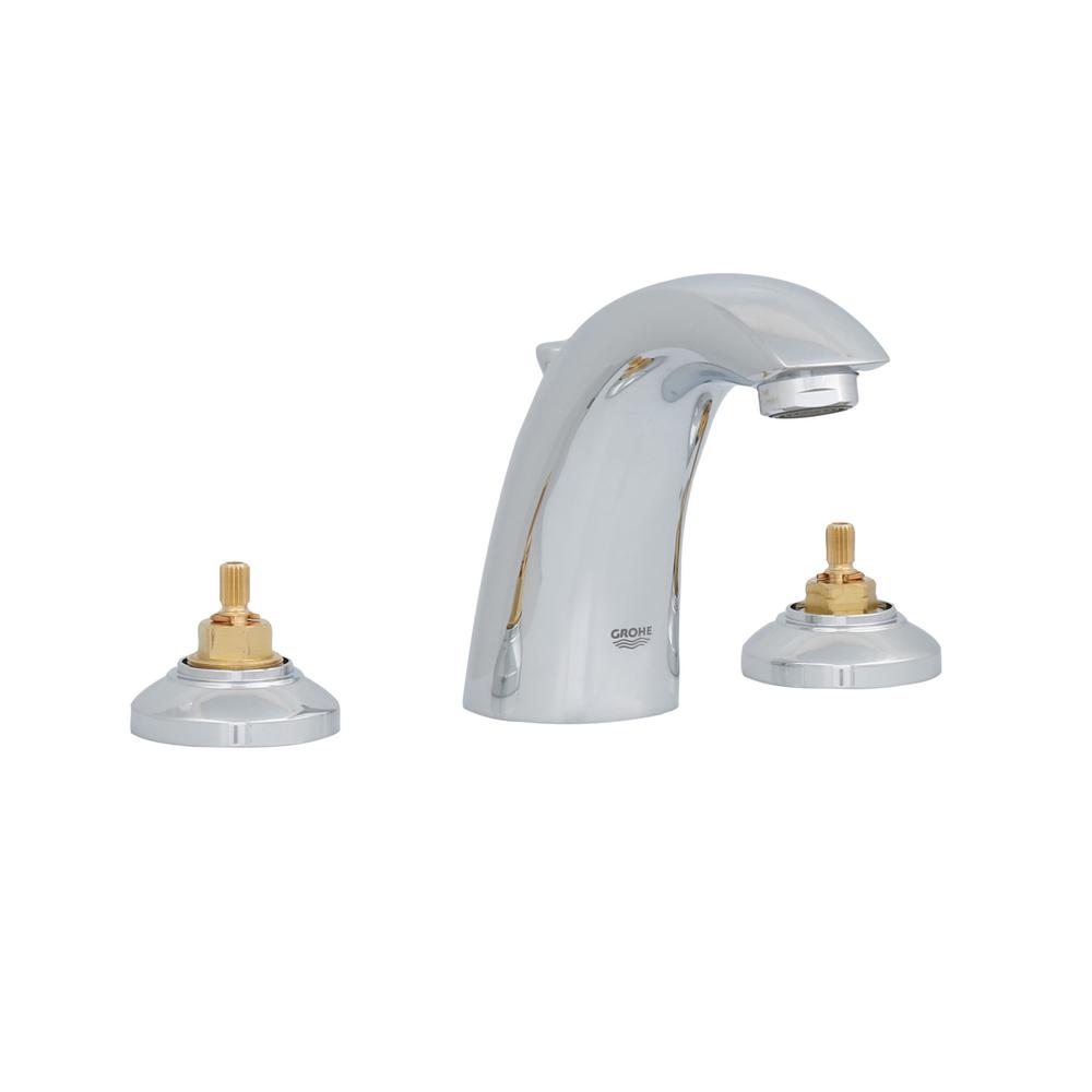 GROHE Arden 8 in. Widespread 2Handle LowArc Bathroom Faucet in