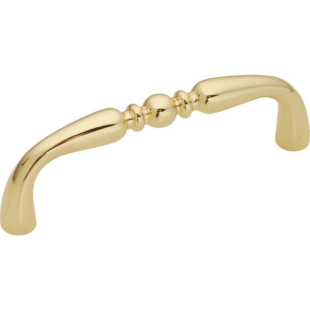 Amerock Allison Value 3 In 76 Mm Center To Center Burnished Brass Cabinet Drawer Pull Bp3424bb The Home Depot