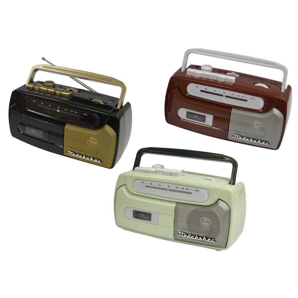 Studebaker Portable Cassette Player/Recorder with FM Radio by Studebaker