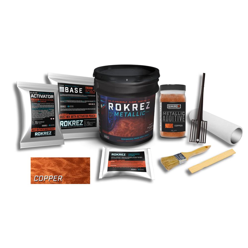 Simiron Rokrez 128 Oz Copper Gloss 125 Sq Ft Metallic Diy 2