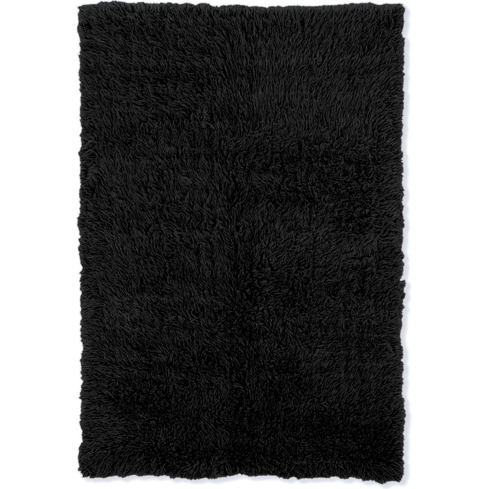Linon Home Decor New Flokati Black 8 Ft X 10 Area Rug