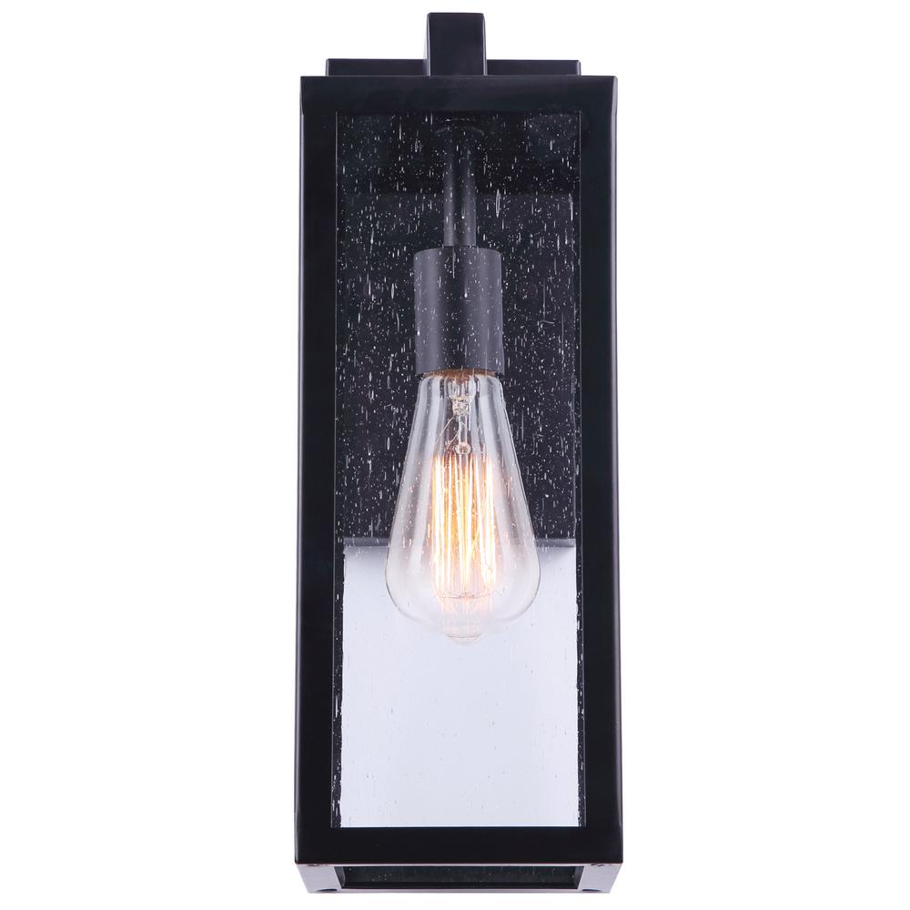 Canarm Newport 1 Light Black Outdoor Wall Sconce Iol456bk Canarm Newport 1 Light Black Outdoor