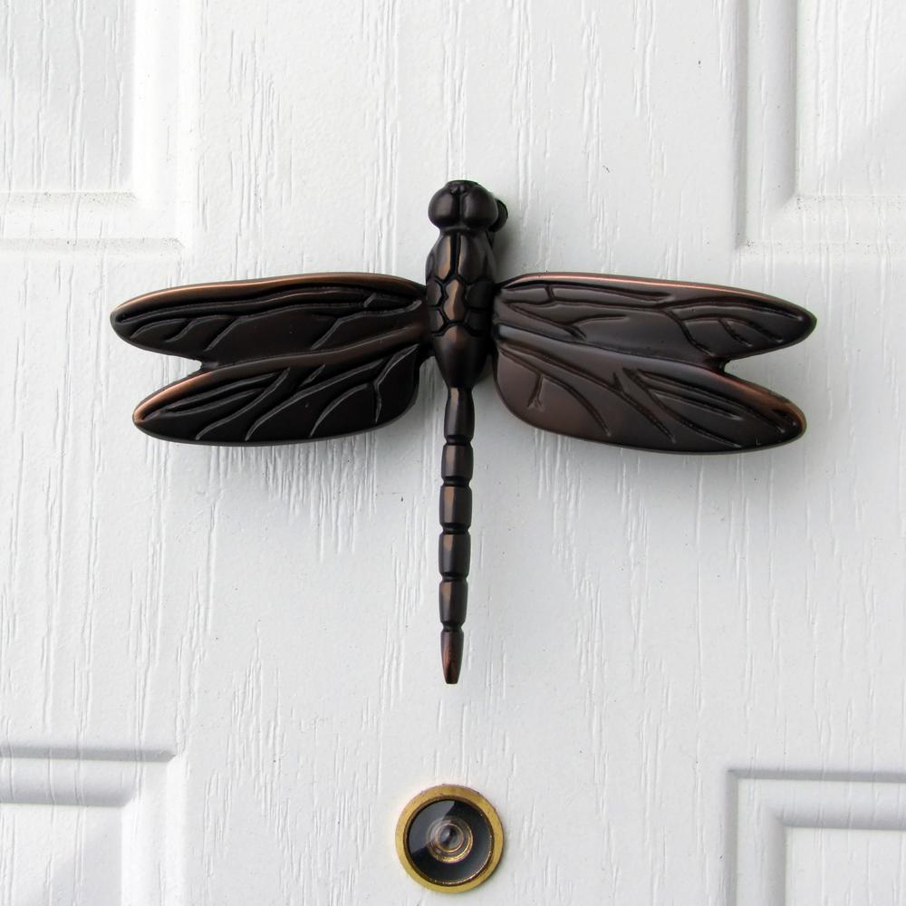 Michael Healy Oiled Bronze Dragonfly Door Knocker Mhs23 The Home