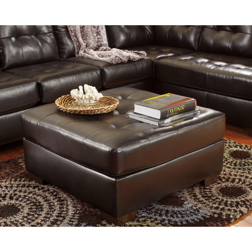Flash Furniture Signature Design By Ashley Alliston Chocolate Flash Furniture Signature Design By Ashley Alliston Chocolate Durablend Oversized Ottoman