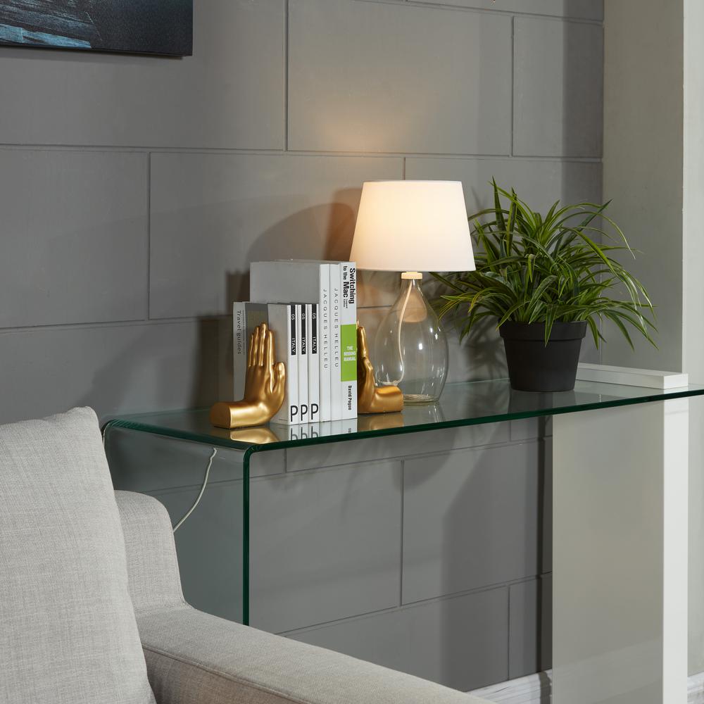 DANYA B Hands Gold Resin Bookends (Set of 2)NY8003GLD The Home Depot