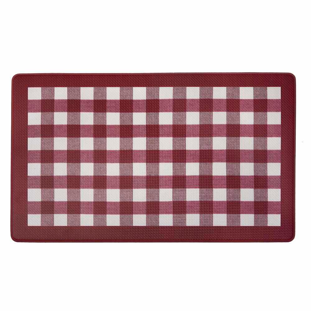 Achim Buffalo Check Black 18 In X 30 Anti Fatigue Mat Buffalo Check Burgundy 18 In X 30 Anti Fatigue Mat