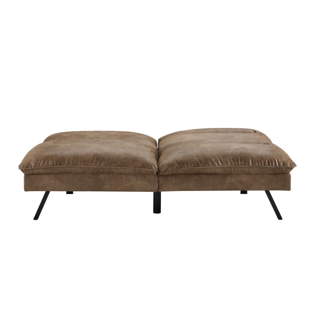 Sofas 2 Go Manhattan Convertible Sofa Brown Bomber Si Ca Man D 6