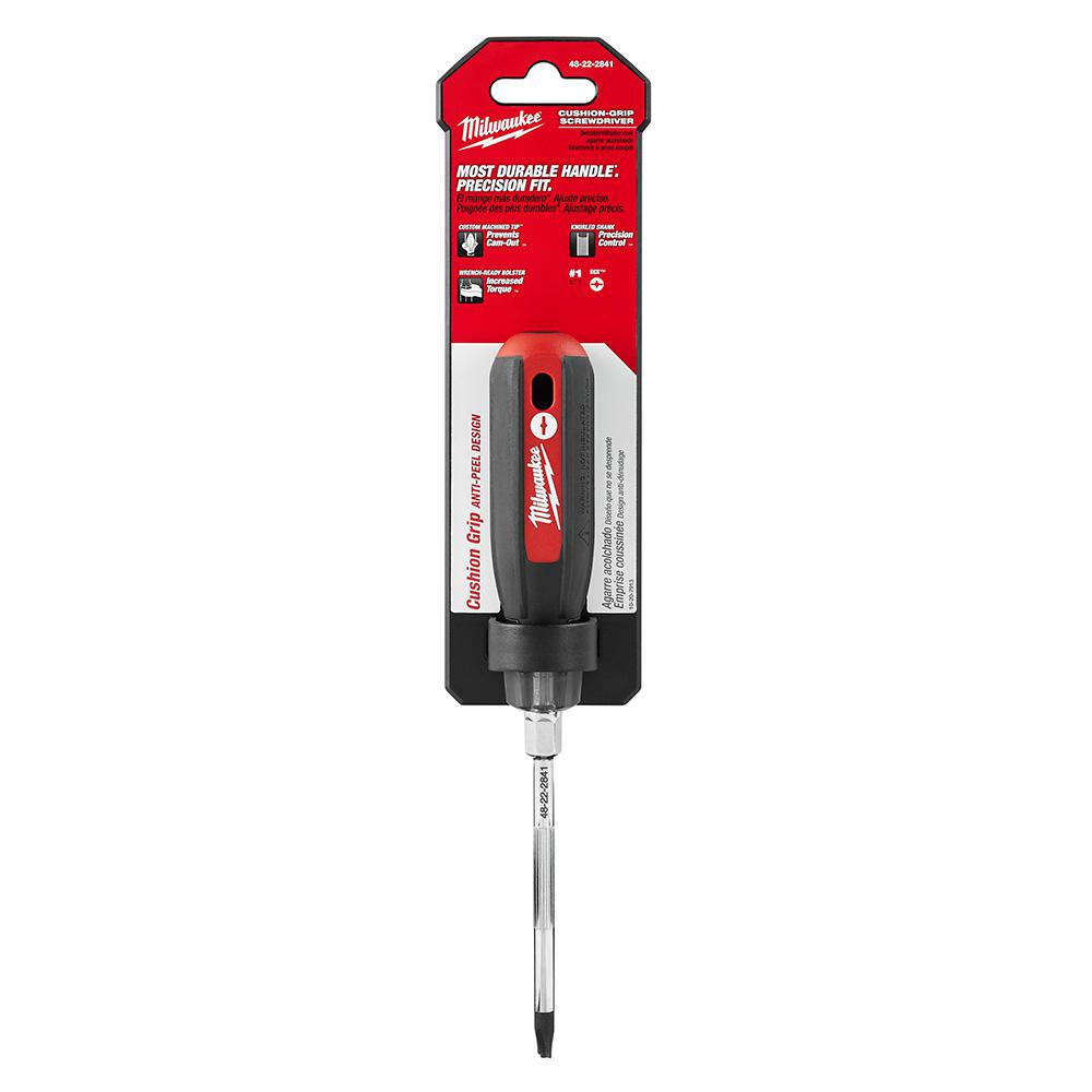 Milwaukee 4 in. 1 ECX Screwdriver with Cushion Grip48222841 The Home Depot